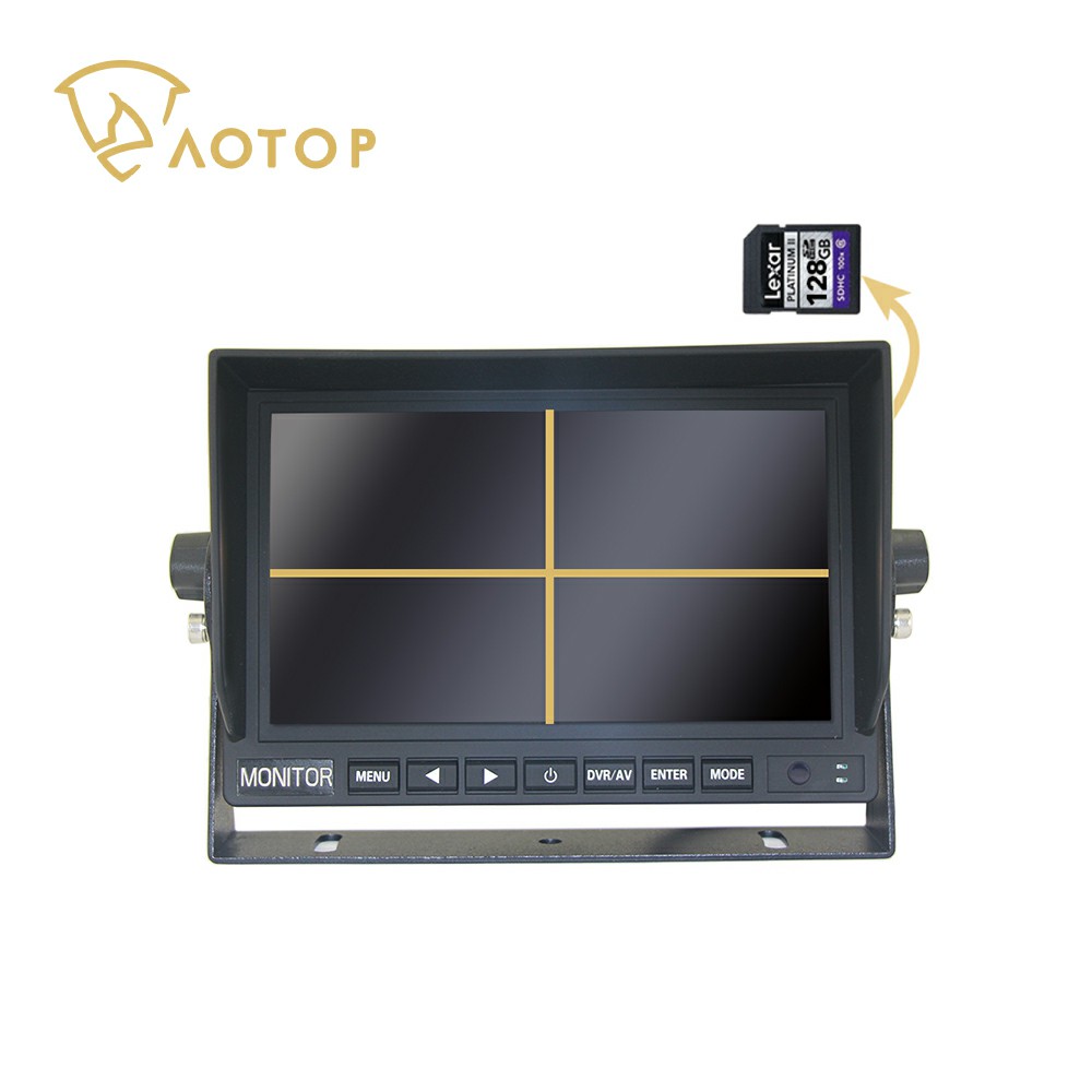 CM-709MQDVR 7'' Quad Car LCD Monitor with DVR Recording