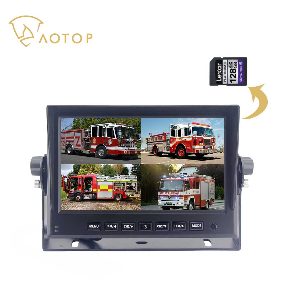 CM-715HQ 7'' AHD Quad Rear View Monitor 