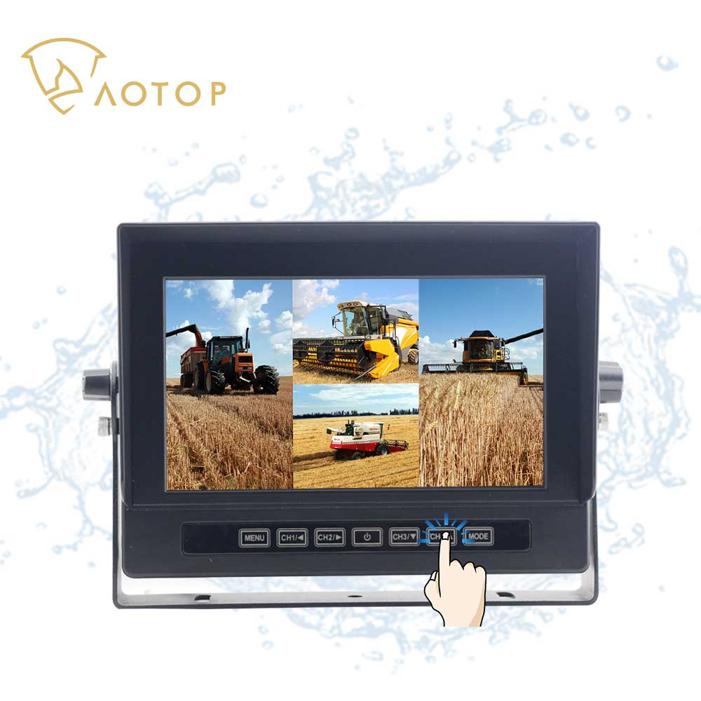 CM-708WMQ 7'' Waterproof Quad Backup Monitor