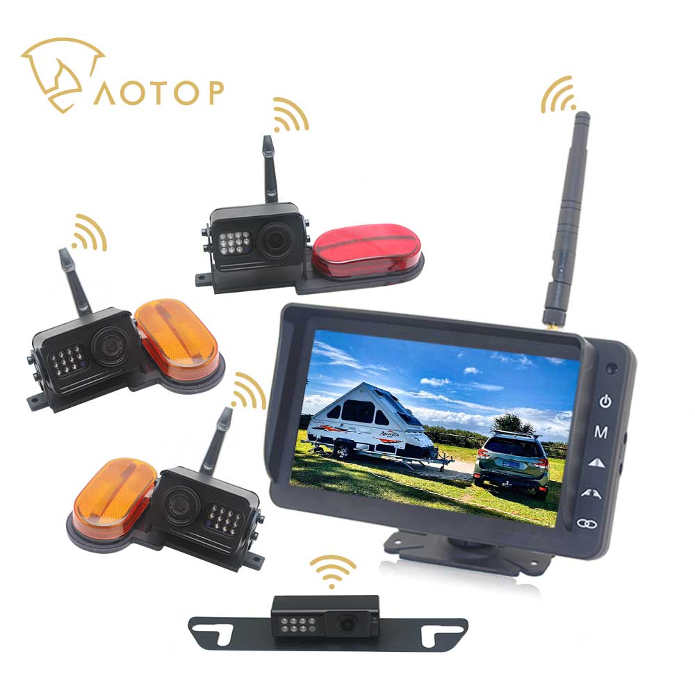 NEW 7 Inch 2.4G Digital Wireless Reversing System